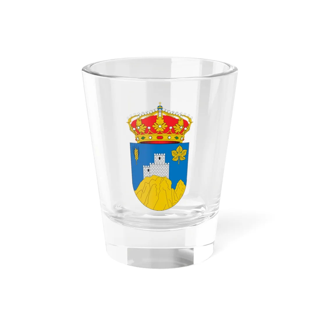 Escudo de Embid de Ariza (Spain) (Coat of Arms) Shot Glass 1.5oz 1.5oz - Go Mug Yourself