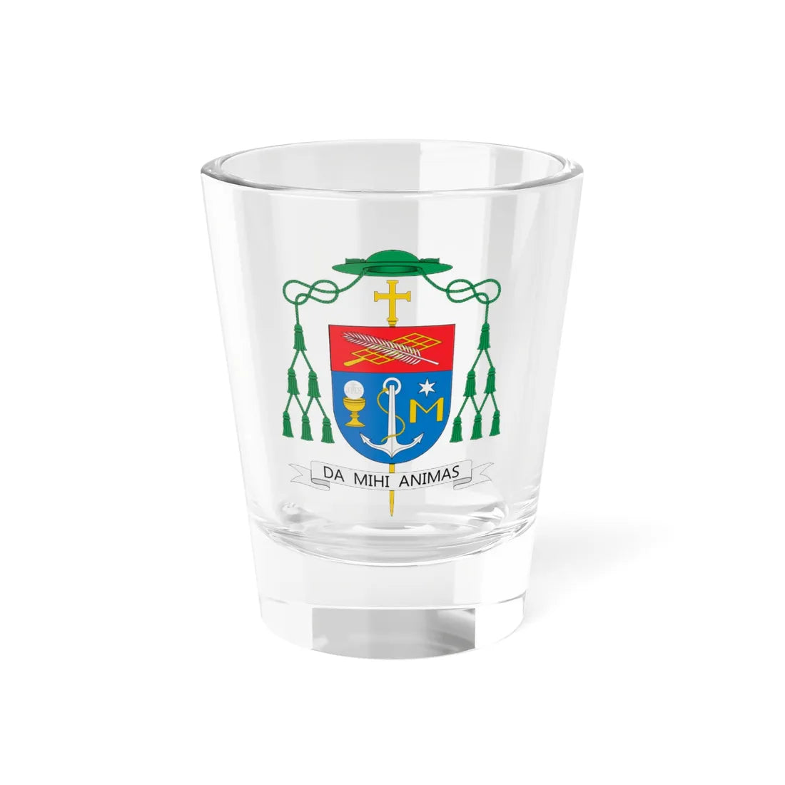 Escudo de Emilio Simeón Allué Carcasona (Spain) (Coat of Arms) Shot Glass 1.5oz 1.5oz - Go Mug Yourself