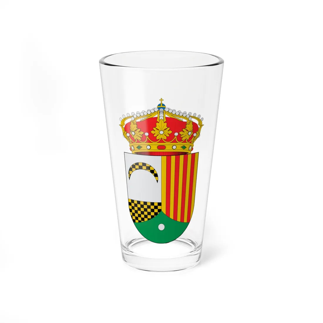 Escudo de Erla (Spain) (Coat of Arms) Pint Glass 16oz 16oz - Go Mug Yourself