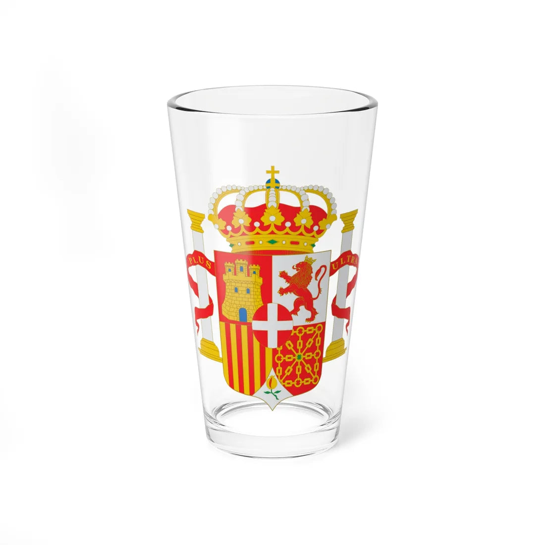 Escudo de España Amadeo de Saboya (Spain) (Coat of Arms) Pint Glass 16oz 16oz - Go Mug Yourself