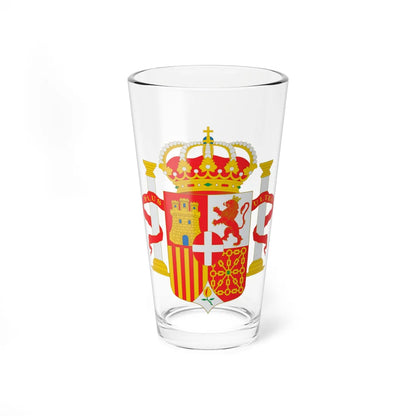 Escudo de España Amadeo de Saboya (Spain) (Coat of Arms) Pint Glass 16oz 16oz - Go Mug Yourself