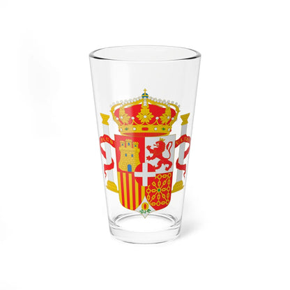Escudo de España con Amadeo de Saboya (Spain) (Coat of Arms) Pint Glass 16oz 16oz - Go Mug Yourself