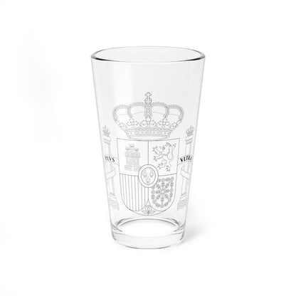 Escudo de España contornos (Spain) (Coat of Arms) Pint Glass 16oz 16oz - Go Mug Yourself