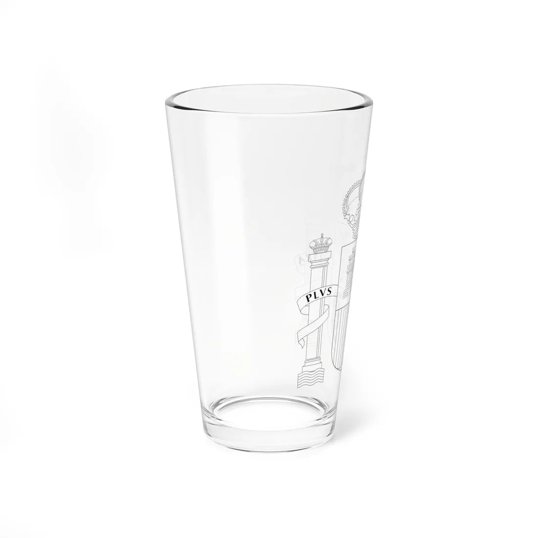 Escudo de España contornos (Spain) (Coat of Arms) Pint Glass 16oz - Go Mug Yourself