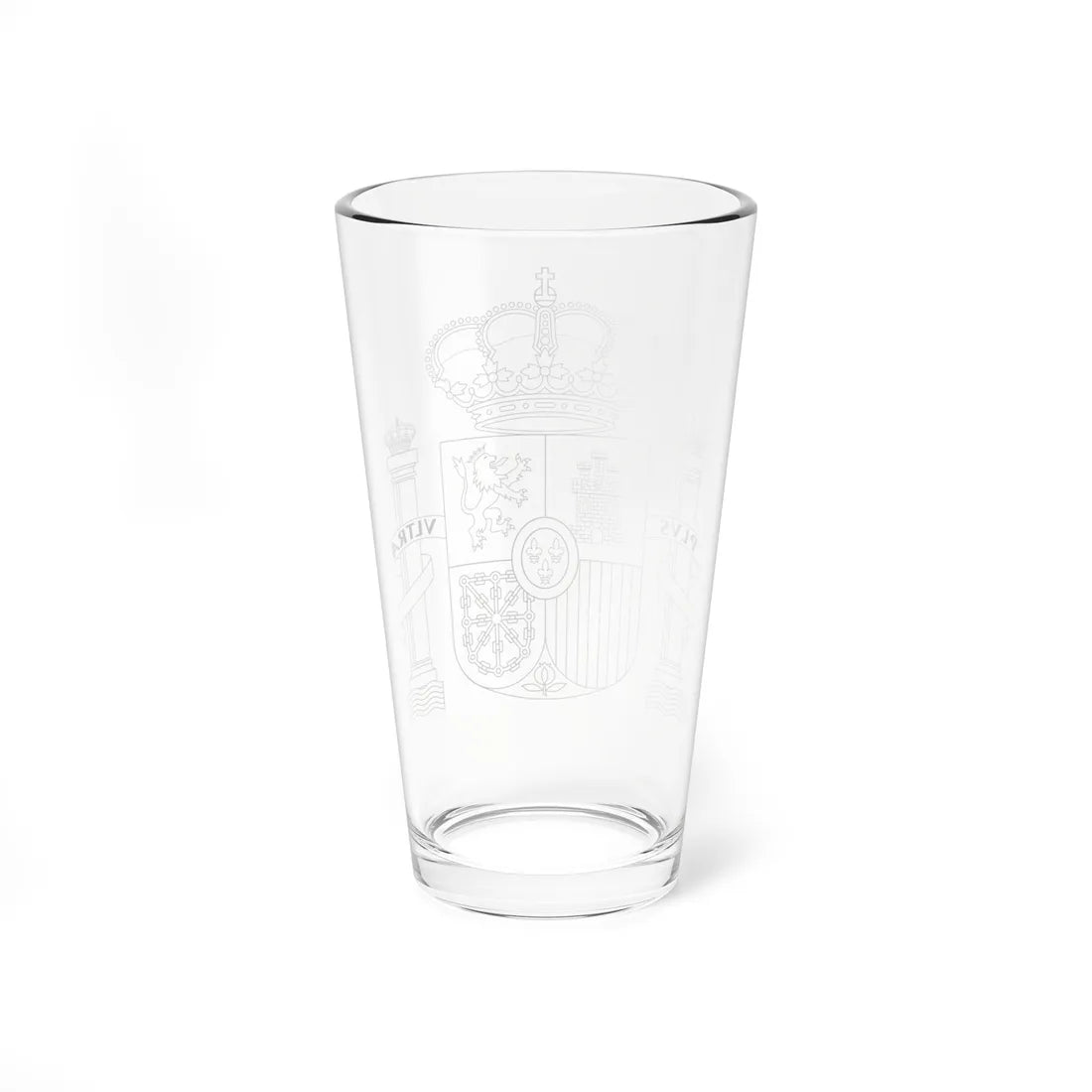 Escudo de España contornos (Spain) (Coat of Arms) Pint Glass 16oz - Go Mug Yourself