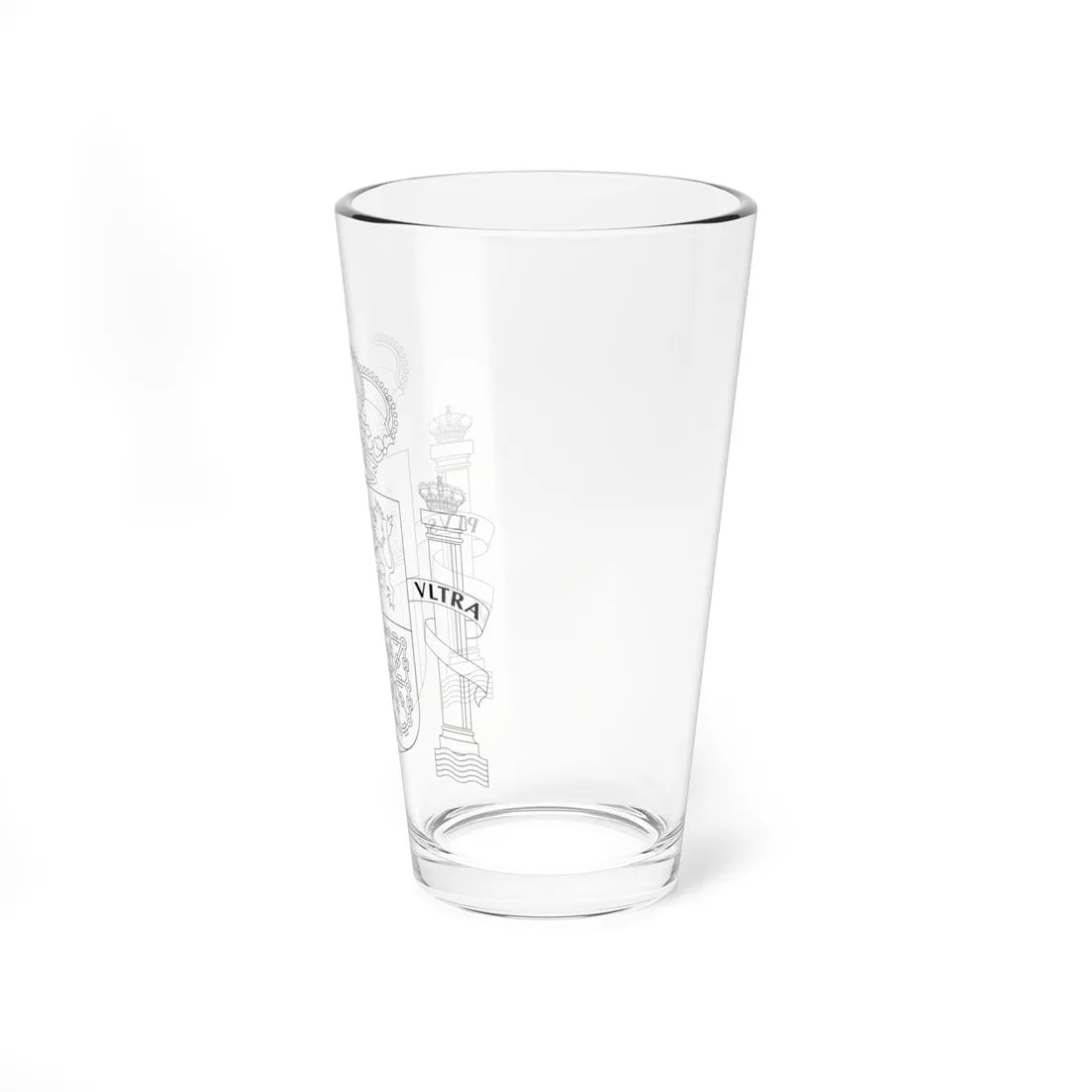 Escudo de España contornos (Spain) (Coat of Arms) Pint Glass 16oz - Go Mug Yourself