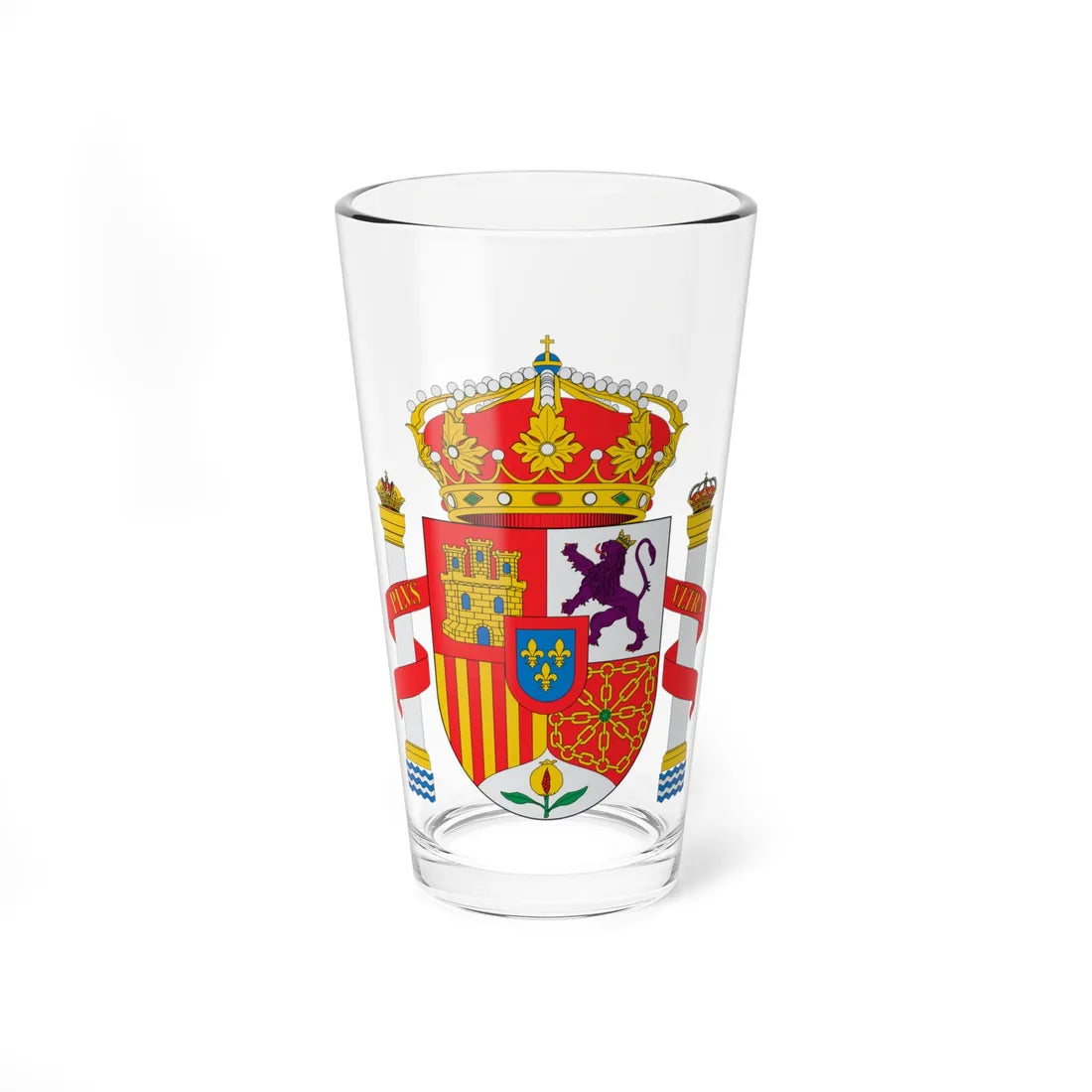 Escudo de España heráldico (Spain) (Coat of Arms) Pint Glass 16oz 16oz - Go Mug Yourself