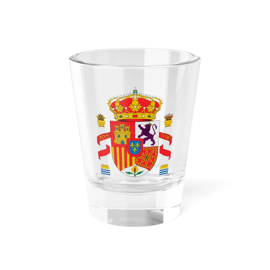 Escudo de España heráldico (Spain) (Coat of Arms) Shot Glass 1.5oz 1.5oz - Go Mug Yourself