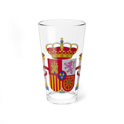 Escudo de España variant (Spain) (Coat of Arms) Pint Glass 16oz 16oz - Go Mug Yourself