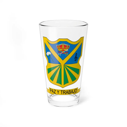 Escudo de Espinal Tolima (Colombia) (Coat of Arms) Pint Glass 16oz 16oz - Go Mug Yourself