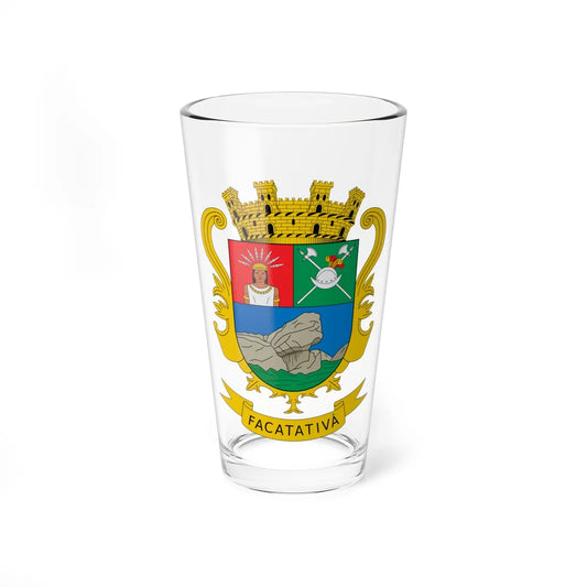 Escudo de Facatativá (Colombia) (Coat of Arms) Pint Glass 16oz 16oz - Go Mug Yourself