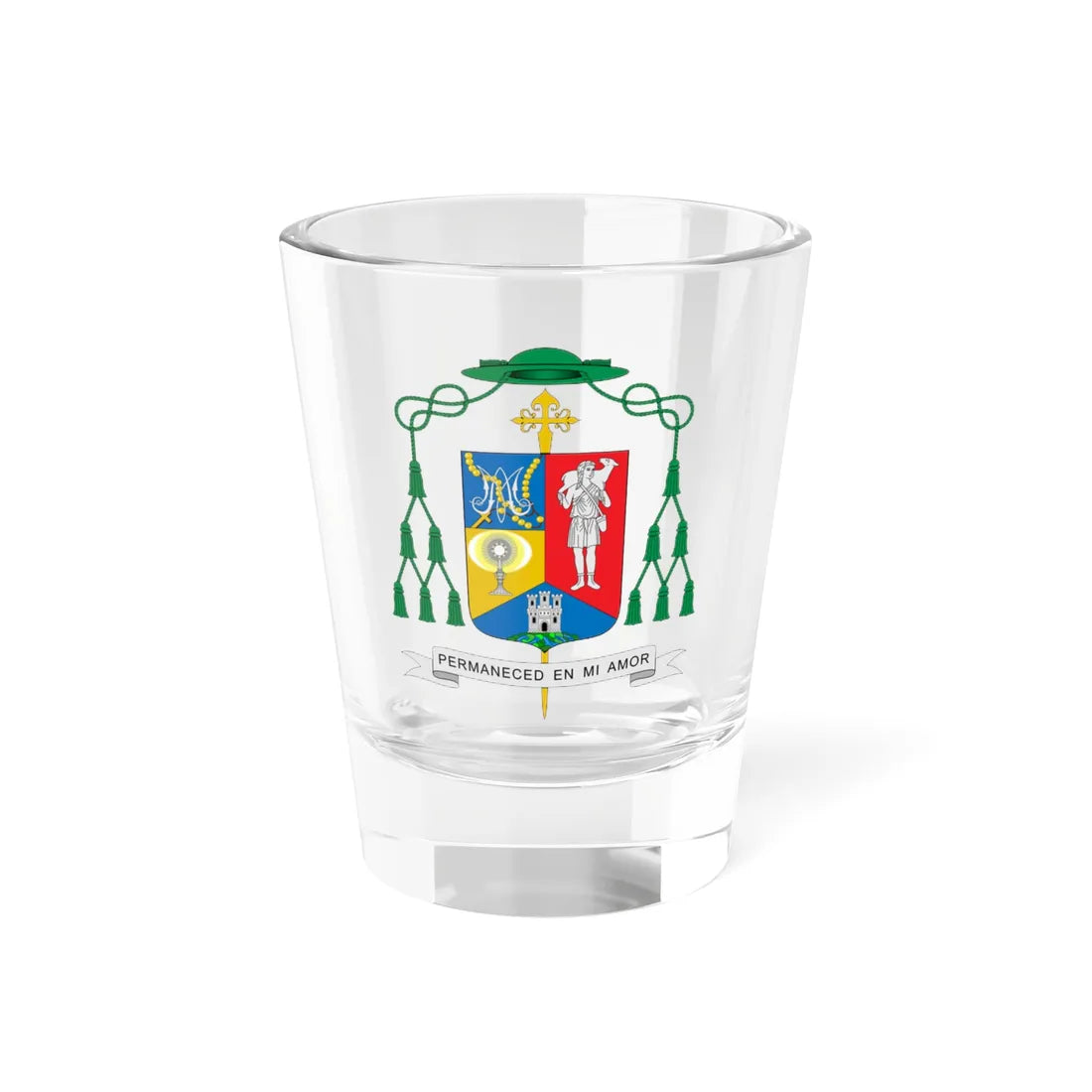 Escudo de Fernando Valera Sánchez (Spain) (Coat of Arms) Shot Glass 1.5oz 1.5oz - Go Mug Yourself