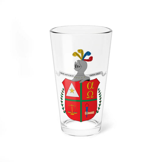 Escudo de Filandia Quindío (Colombia) (Coat of Arms) Pint Glass 16oz 16oz - Go Mug Yourself