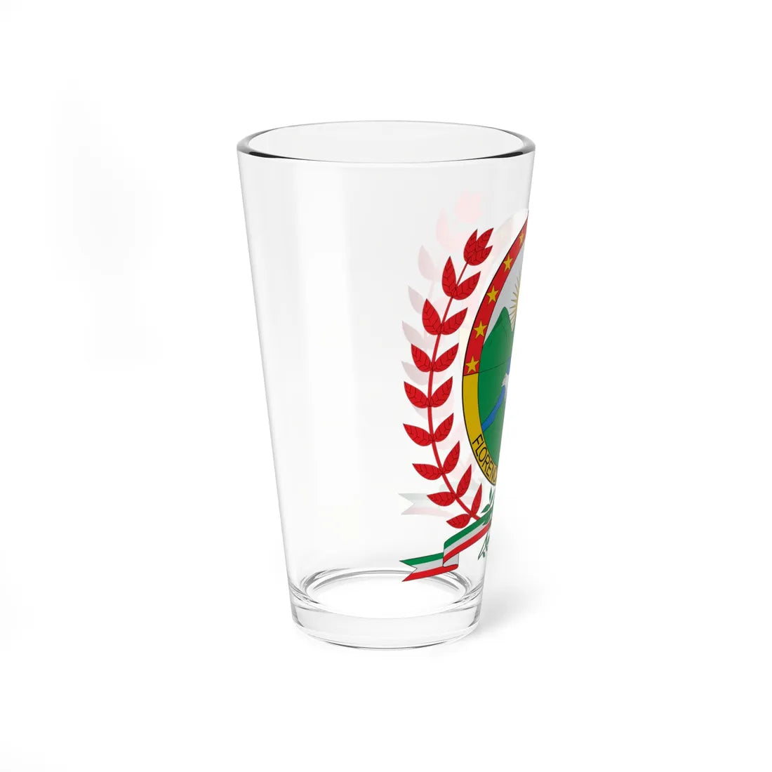 Escudo de Florencia Colombia (Colombia) (Coat of Arms) Pint Glass 16oz - Go Mug Yourself