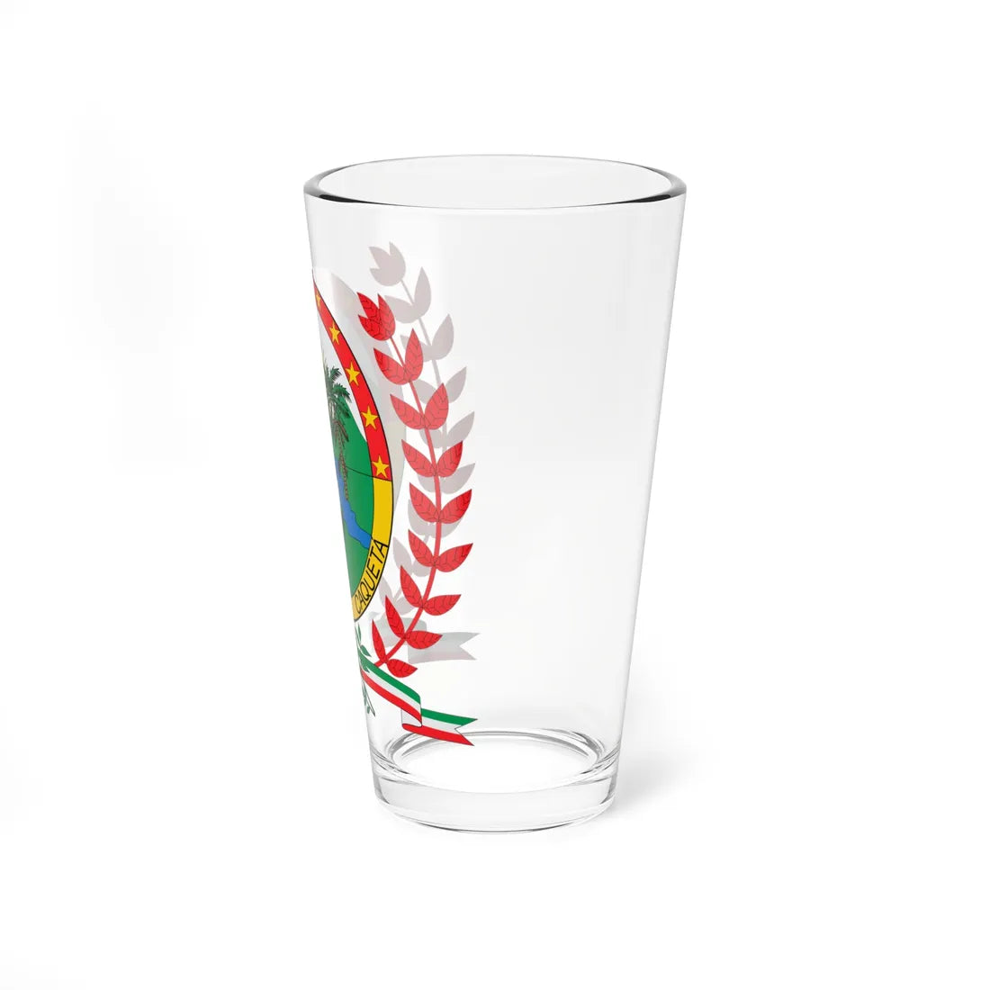 Escudo de Florencia Colombia (Colombia) (Coat of Arms) Pint Glass 16oz - Go Mug Yourself