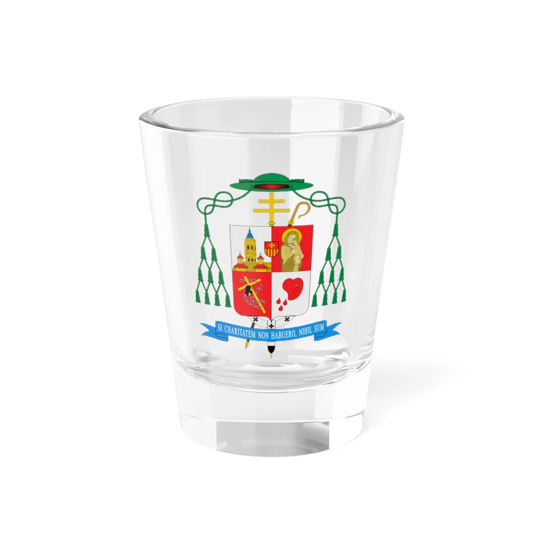 Escudo de Florencio Roselló Avellanas (Spain) (Coat of Arms) Shot Glass 1.5oz 1.5oz - Go Mug Yourself