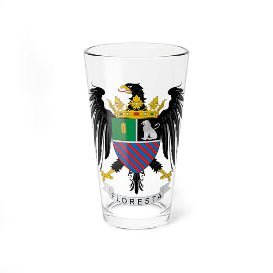 Escudo de Floresta Boyacá (Colombia) (Coat of Arms) Pint Glass 16oz 16oz - Go Mug Yourself