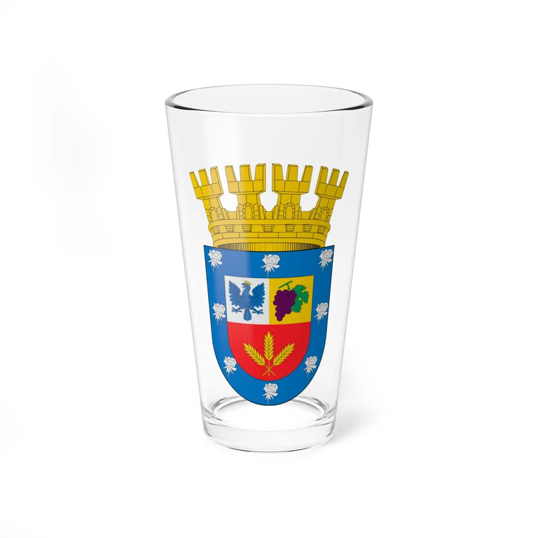 Escudo de Florida Chile (Chile) (Coat of Arms) Pint Glass 16oz 16oz - Go Mug Yourself