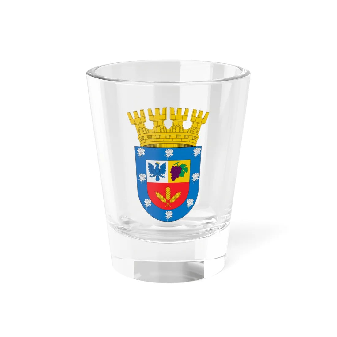 Escudo de Florida Chile (Chile) (Coat of Arms) Shot Glass 1.5oz 1.5oz - Go Mug Yourself