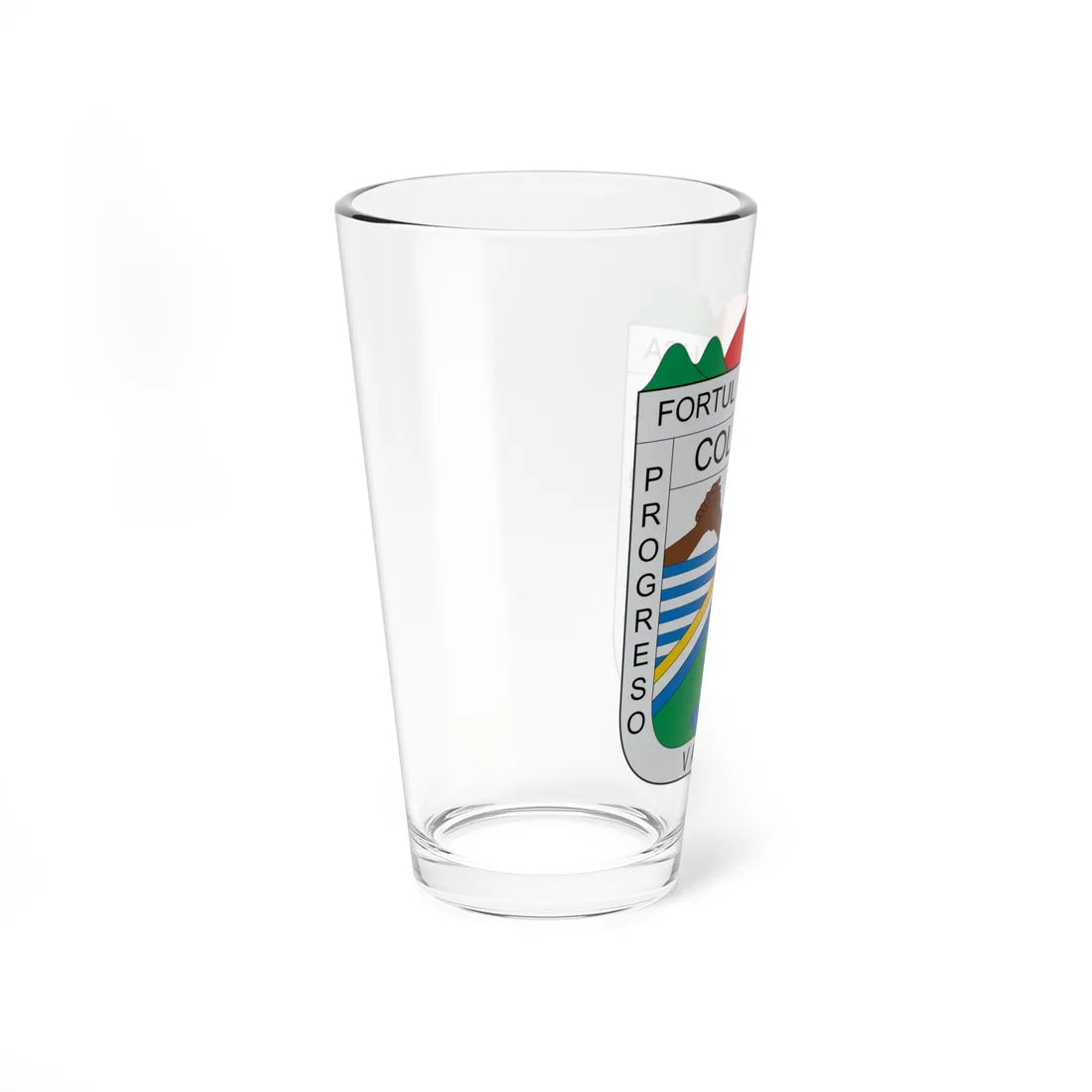 Escudo de Fortul Arauca (Colombia) (Coat of Arms) Pint Glass 16oz - Go Mug Yourself