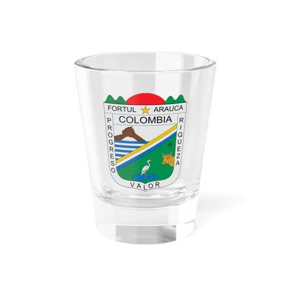 Escudo de Fortul Arauca (Colombia) (Coat of Arms) Shot Glass 1.5oz 1.5oz - Go Mug Yourself