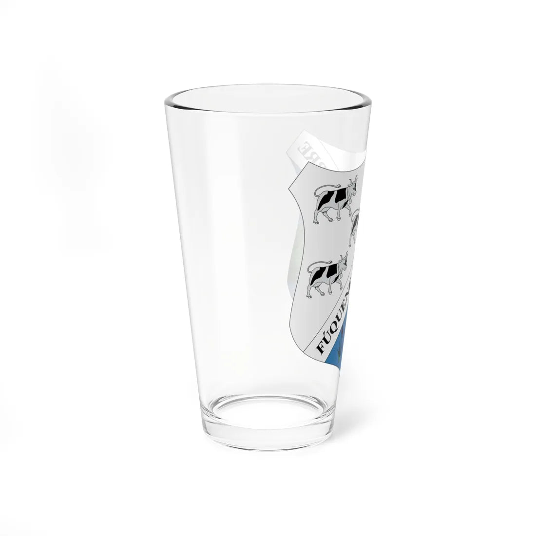 Escudo de Fúquene - Cundinamarca (Colombia) (Coat of Arms) Pint Glass 16oz - Go Mug Yourself