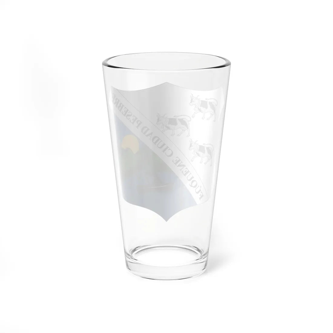 Escudo de Fúquene - Cundinamarca (Colombia) (Coat of Arms) Pint Glass 16oz - Go Mug Yourself