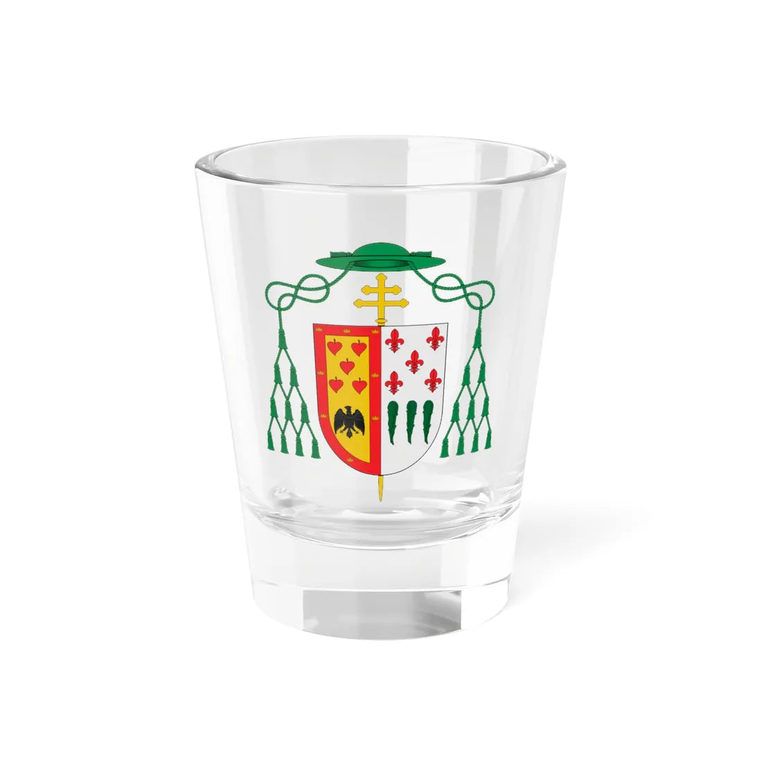 Escudo de Francisco de Perea y Porras (Spain) (Coat of Arms) Shot Glass 1.5oz 1.5oz - Go Mug Yourself