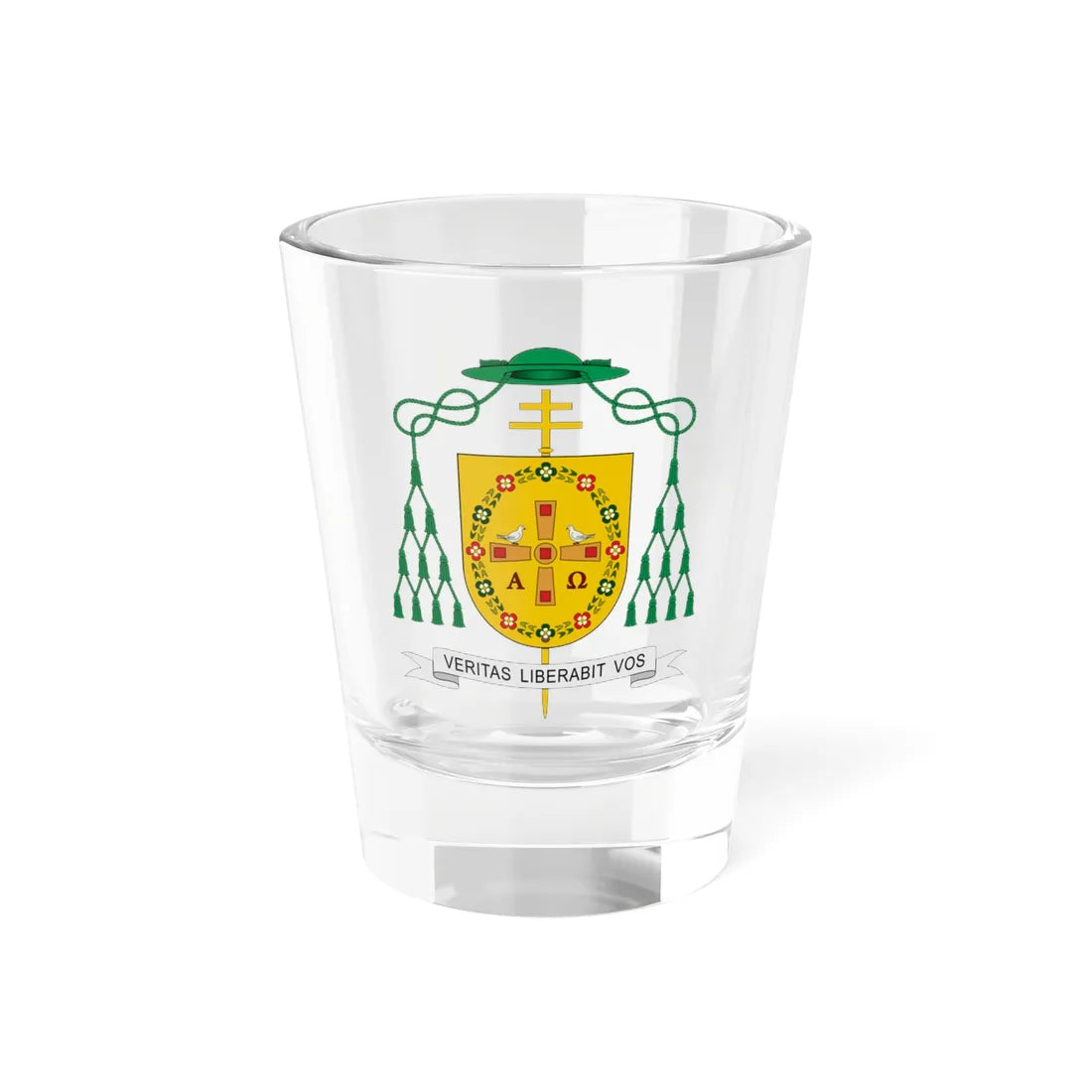 Escudo de Francisco Javier Martínez Fernández (Spain) (Coat of Arms) Shot Glass 1.5oz 1.5oz - Go Mug Yourself