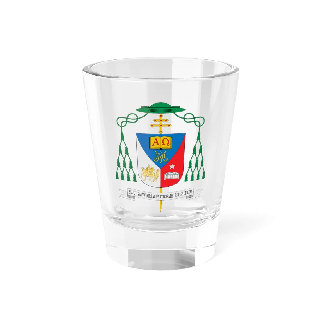 Escudo de Francisco José Prieto Fernández.arzobispo (Spain) (Coat of Arms) Shot Glass 1.5oz 1.5oz - Go Mug Yourself