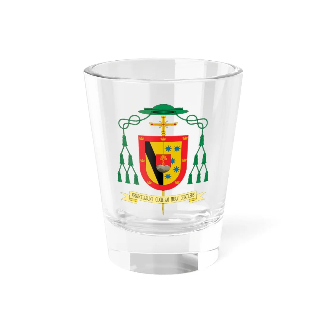 Escudo de Francisco Lerma Martínez (Spain) (Coat of Arms) Shot Glass 1.5oz 1.5oz - Go Mug Yourself