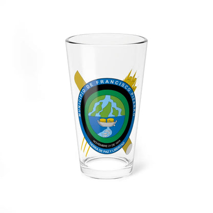 Escudo de Francisco Pizarro Nariño (Colombia) (Coat of Arms) Pint Glass 16oz 16oz - Go Mug Yourself