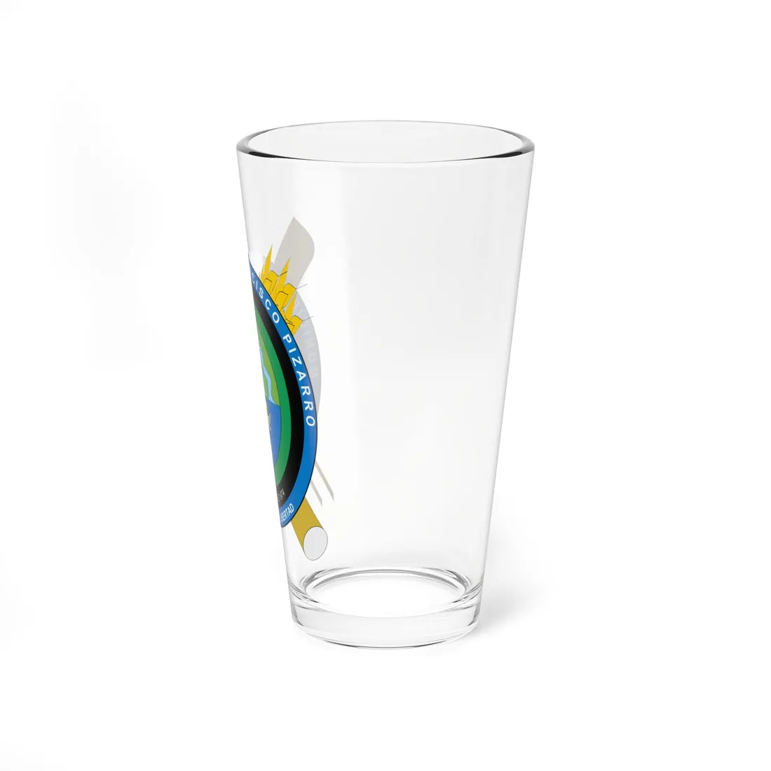 Escudo de Francisco Pizarro Nariño (Colombia) (Coat of Arms) Pint Glass 16oz - Go Mug Yourself