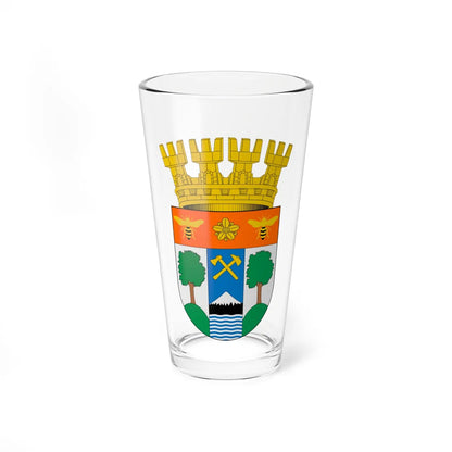 Escudo de Frutillar (Chile) (Coat of Arms) Pint Glass 16oz 16oz - Go Mug Yourself