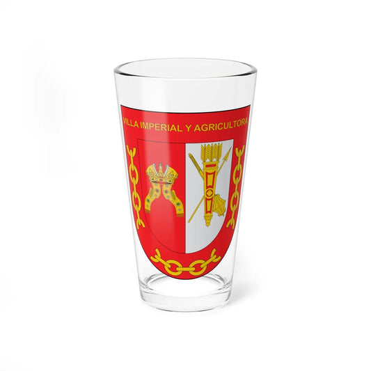 Escudo de Funza Cundinamarca (Colombia) (Coat of Arms) Pint Glass 16oz 16oz - Go Mug Yourself