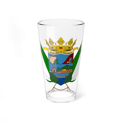 Escudo de Gachalá - Cundinamarca (Colombia) (Coat of Arms) Pint Glass 16oz 16oz - Go Mug Yourself