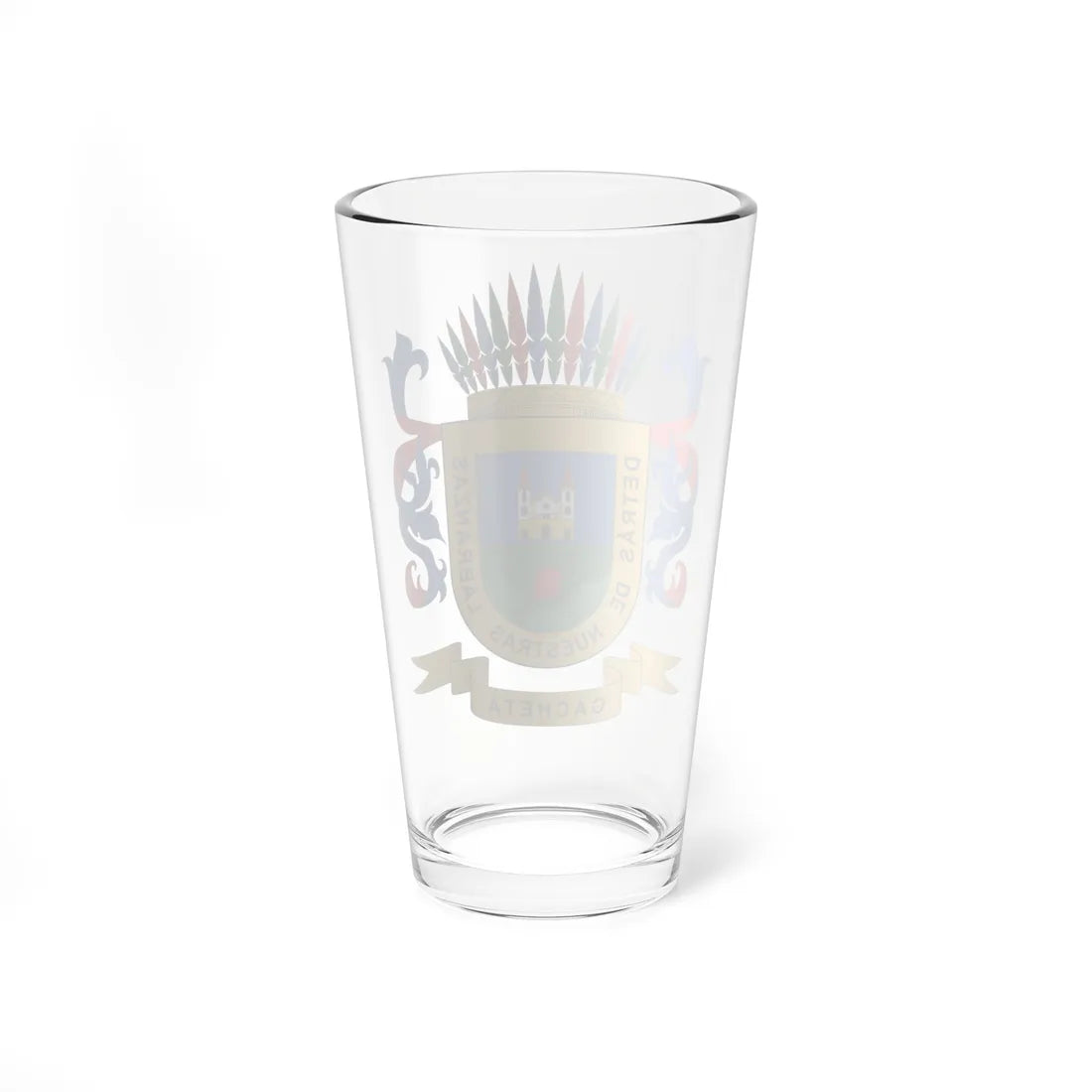 Escudo de Gachetá (Colombia) (Coat of Arms) Pint Glass 16oz - Go Mug Yourself