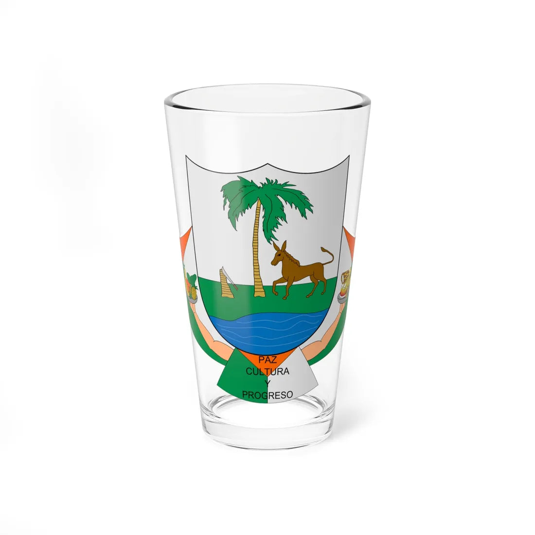 Escudo de Galeras Sucre (Colombia) (Coat of Arms) Pint Glass 16oz 16oz - Go Mug Yourself