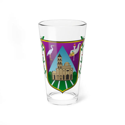 Escudo de Garzón Huila (Colombia) (Coat of Arms) Pint Glass 16oz 16oz - Go Mug Yourself