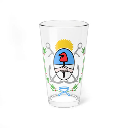 Escudo de General Pueyrredón color (Argentina) (Coat of Arms) Pint Glass 16oz 16oz - Go Mug Yourself