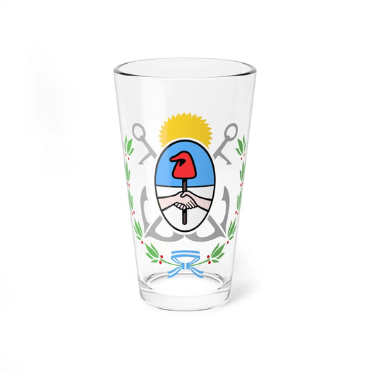 Escudo de General Pueyrredón color (Argentina) (Coat of Arms) Pint Glass 16oz 16oz - Go Mug Yourself