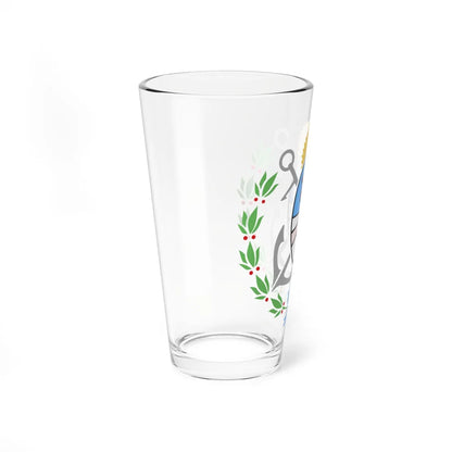 Escudo de General Pueyrredón color (Argentina) (Coat of Arms) Pint Glass 16oz - Go Mug Yourself