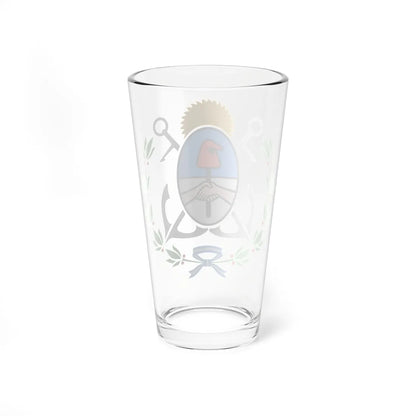Escudo de General Pueyrredón color (Argentina) (Coat of Arms) Pint Glass 16oz - Go Mug Yourself