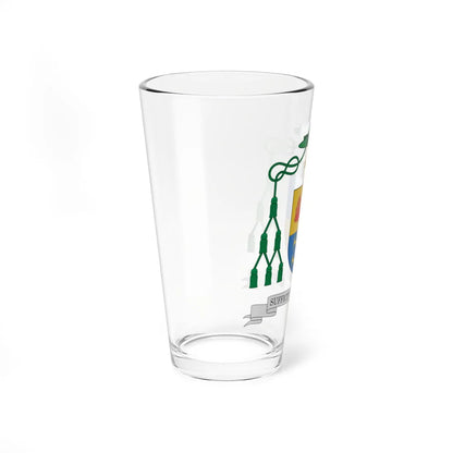 Escudo de Gerardo Melgar Viciosa.obispo de Ciudad Real (Spain) (Coat of Arms) Pint Glass 16oz - Go Mug Yourself
