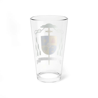 Escudo de Gerardo Melgar Viciosa.obispo de Ciudad Real (Spain) (Coat of Arms) Pint Glass 16oz - Go Mug Yourself