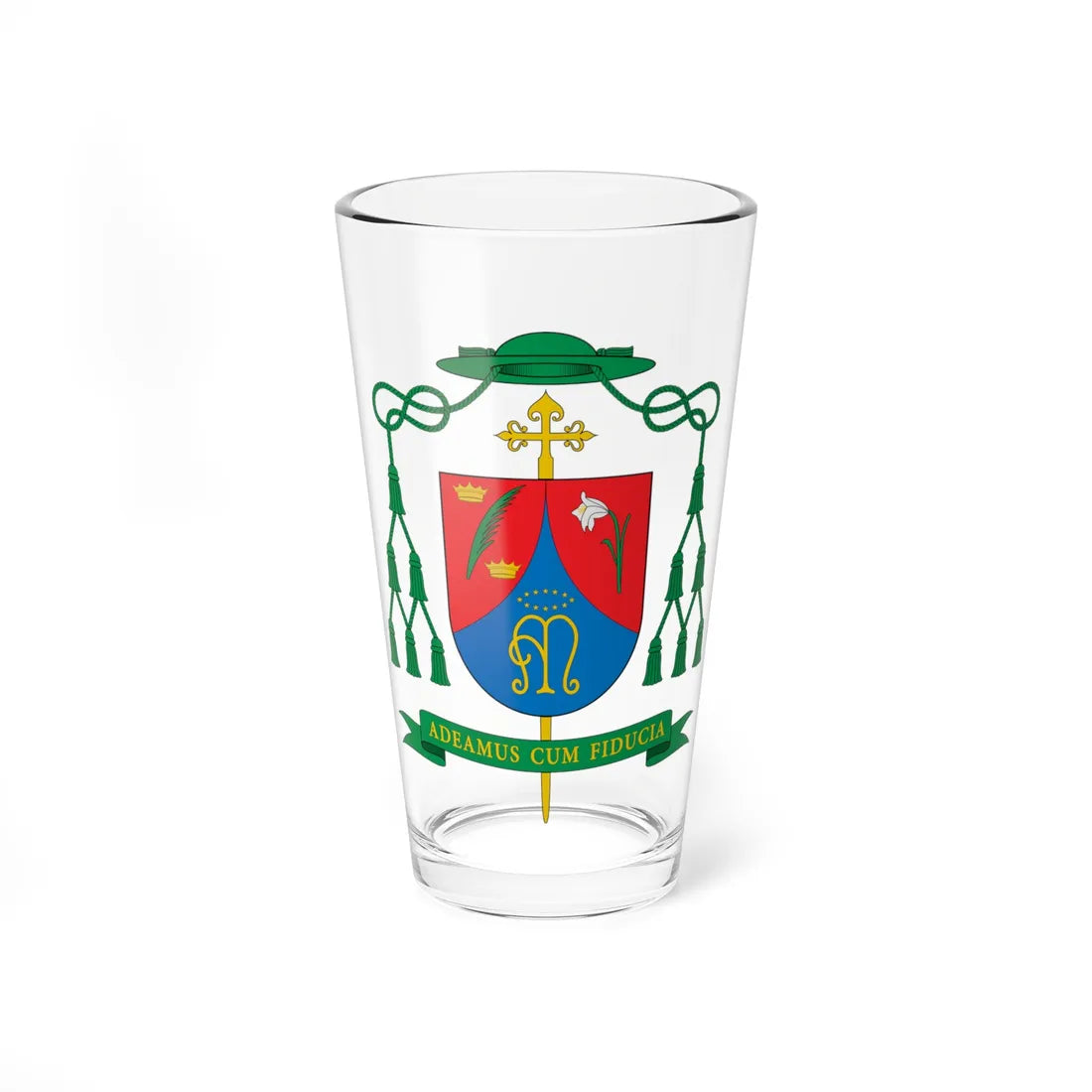 Escudo de Gilberto Gómez González (Spain) (Coat of Arms) Pint Glass 16oz 16oz - Go Mug Yourself