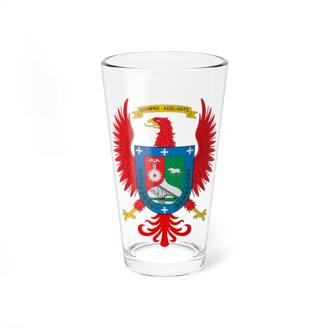 Escudo de Girardot (Colombia) (Coat of Arms) Pint Glass 16oz 16oz - Go Mug Yourself