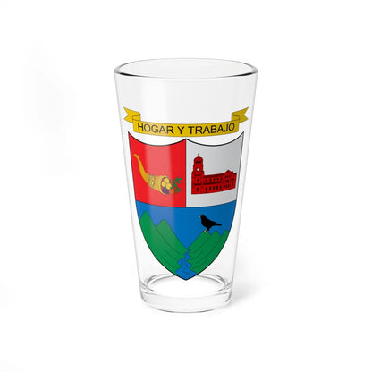 Escudo de Girardota Antioquia (Colombia) (Coat of Arms) Pint Glass 16oz 16oz - Go Mug Yourself