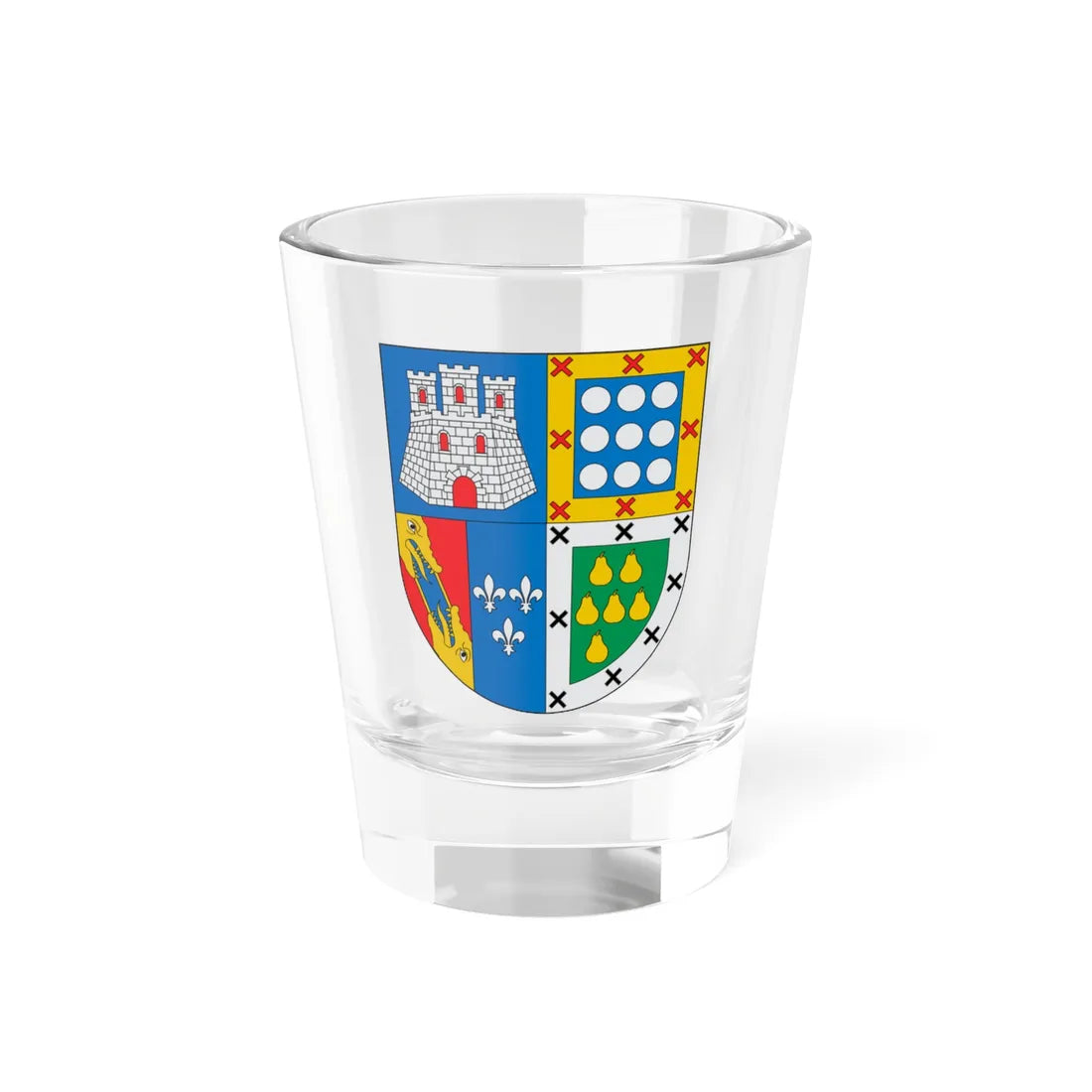 Escudo de González de Gregorio (Spain) (Coat of Arms) Shot Glass 1.5oz 1.5oz - Go Mug Yourself