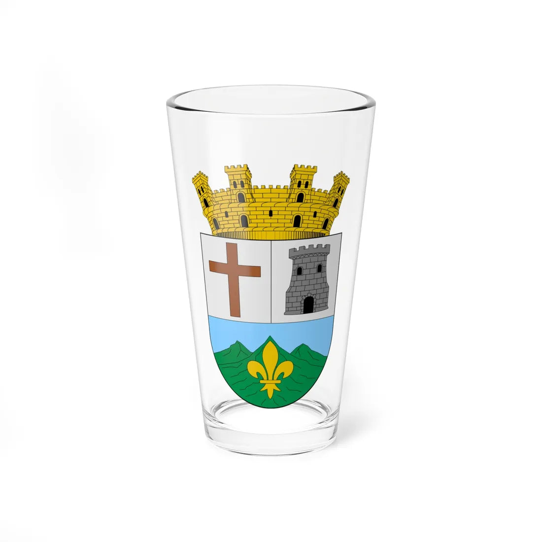 Escudo de Gramalote (Colombia) (Coat of Arms) Pint Glass 16oz 16oz - Go Mug Yourself